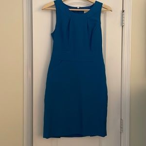 JCrew size 4 Petite turquoise dress. Non smoker. Great condition. Never worn